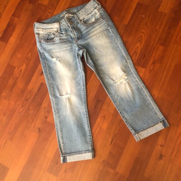 American Eagle Outfitters Denim - AEO ARTIST CROP STRETCH JEANS - 8R